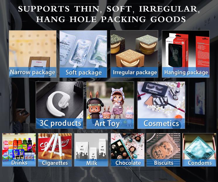 Varias formas de productos.